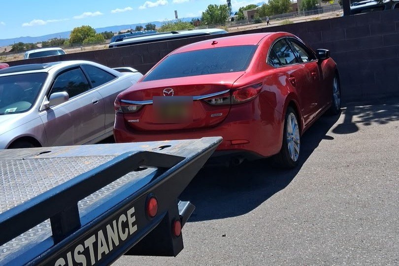 Tow truck providing towing services in Pie Town, NM